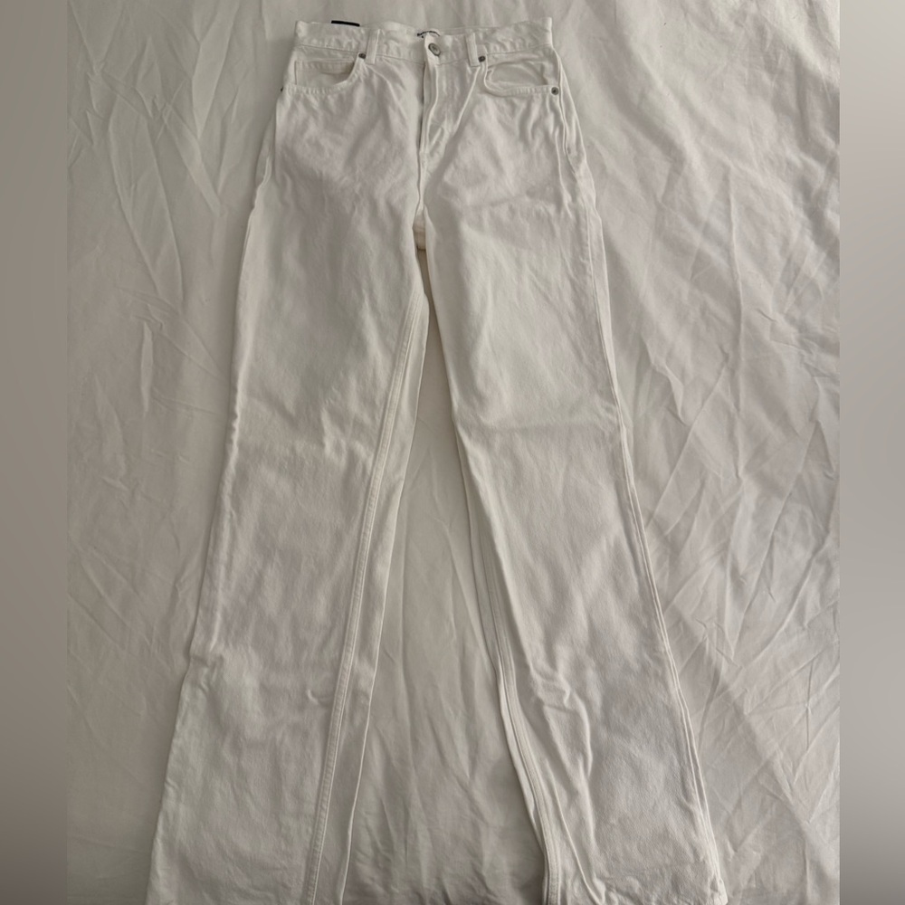 Reformation Women's Straight Leg Jeans in White